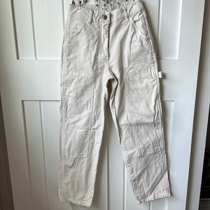 Aritzia Wilfred Free Brennan Cargo Pants Cream